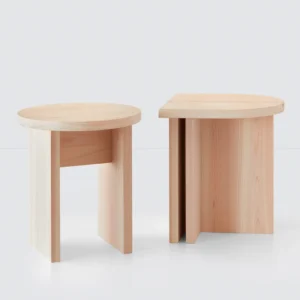 Hinoki Wood Side Table