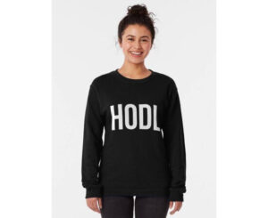 "Hodl" Black Pullover Sweatshirt